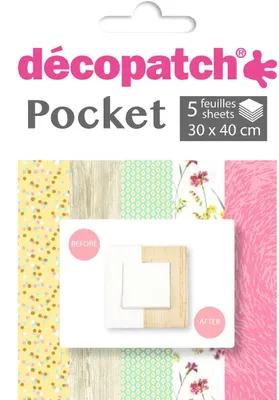 Produktbild von Décopatch DP018O, Kunstpapier, 5 Blätter