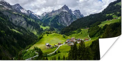 Produktbild von MuchoWow® Poster Berge in Österreich 120x60 cm - Bild