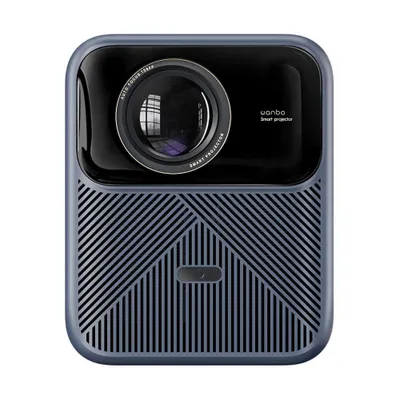 A product shot of a projector.