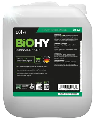 Produktbild von BiOHY Laminatreiniger, Laminatpflege, Bodenreiniger Laminat, Laminat Reinigungsmittel, 10 l