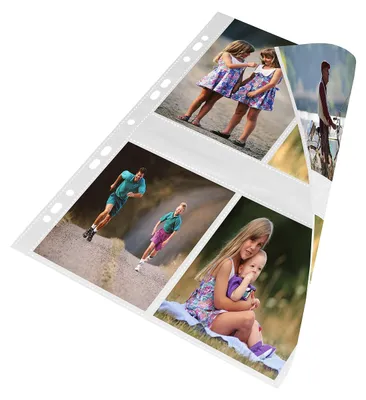 Fotohüllen 9x13 cm Hochformat, 100 Stück, mit Zwischenfolie