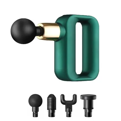 Produktbild von Massagepistole, Massage Gun,mit 4 Massageköpfen,3200RPM,32 Anpassungsstufe,In mehreren Winkeln einstellbar,-1040°C, Grün,