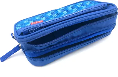 Obrázek produktu pro Penál Wondefull, 2 přihrádky na zip, 1 kus, A9301 Modrá
