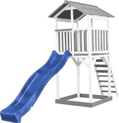 Produktbild von AXI Beach Tower Spielturm - Blaue Rutsche, Spielhaus auf Pfählen, 3 Jahr(e), Rutsche, Blau, Grau, Weiß