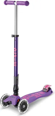 Immagine prodotto di Maxi Micro DELUXE viola Kinderscooter (LED) pieghevole MMD100