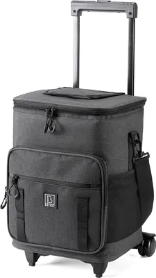 Produktbild von Brisby Cool Bag Trolley mit Teleskopgriff und Rädern - Dunkelgrau - 32 Liter