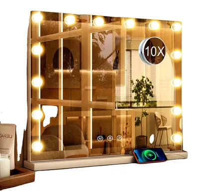 Productafbeelding van Make-up spiegel, met LED-verlichting, smart-touch bediening, WIT