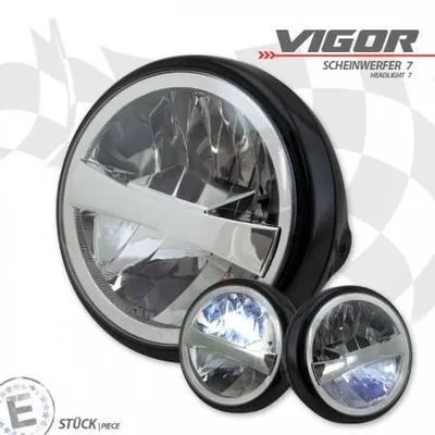 Produktbild von LED-Scheinwerfer Vigor 7 klar schwarz matt