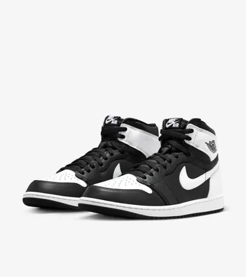 Produktbild von Nike Jordan 1 Retro High OG "Black White" Schwarz, Größe: 47,5