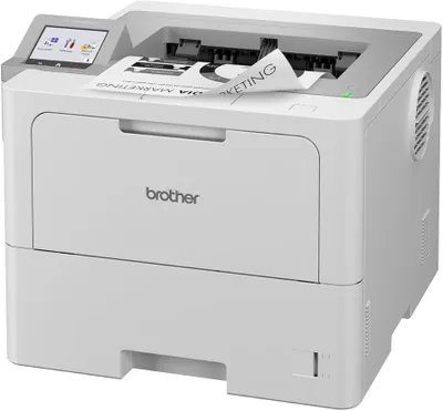 Image de Brother HL-L6415DN, laser, 1200 x 1200 ppp, A4, 50 ppm, recto-verso, blanc