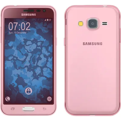 Produktbild von PhoneNatic Case kompatibel mit Samsung Galaxy J3 - rosa Silikon Hülle 360° Fullbody Cover