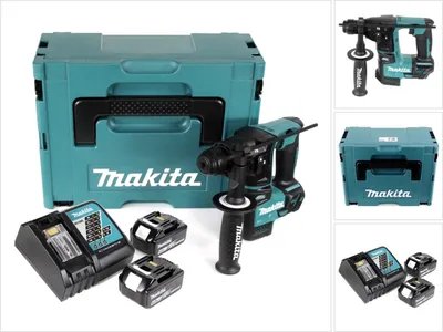 Produktbild von Makita DHR 171 RGJ Akku Bohrhammer 1,2J 18V Brushless SDS Plus + 2x Akku 6,0Ah + Ladegerät + Makpac