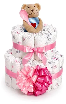 Produktbild von Windeltorte für Mädchen