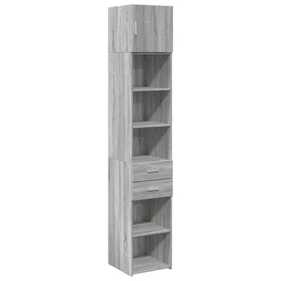 Produktbild von Hochschrank Schmal Grau Sonoma 40x42,5x225 cm Holzwerkstoff