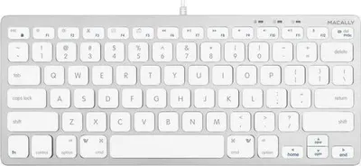 Produktbild von Macally SLIMKEYCA, kompakte USB-A-Tastatur fr Mac, US QWERTY Tasten-Layout