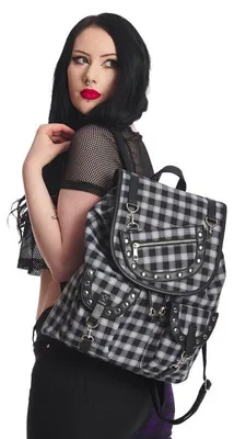 Produktbild von Banned Alternative Rucksack - Yamy Tartan Weiß
