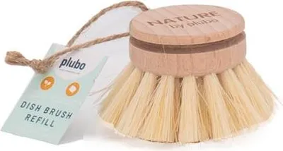 Produktbild von Plubo Geschirrspülbürste Ersatzkopf aus Holz mit Tampico-Borsten - für nachhaltige Reinigung