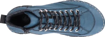 Produktbild von Rieker Damen Schnürboot Reißverschluss Stiefelette Ziernaht 55022, Größe:39 EU, Farbe:Grün