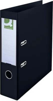 Obrázek produktu pro Plastový pákový pořadač Q-Connect A4 7,5 cm, černý