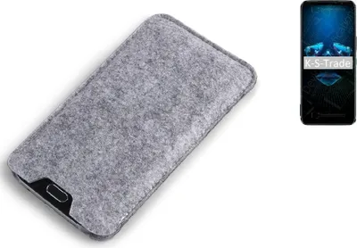 Produktbild von K-S-Trade Filz Handyhülle kompatibel mit Kyocera DuraForce Ultra 5G Schutzhülle Filztasche Filz Tasche Case Sleeve Handy Hülle Filzhülle grau