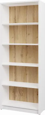 Obrázek produktu pro Regál vysoký NEJBY GIANNI, bílá/dub wotan
