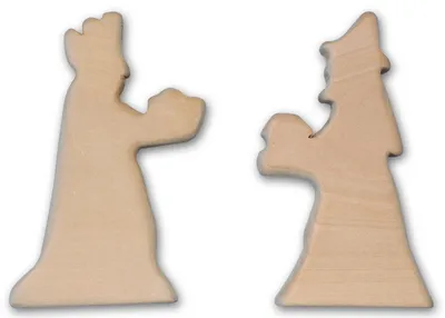 Produktbild von Schnitzholz Krippenfiguren Zwei Könige