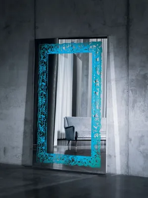Produktbild von Casa Padrino Luxus Spiegel mit Licht und Fernbedienung 107 x H. 182 cm - Luxus Qualität