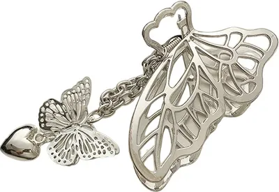 Produktbild von Haarklammer Butterfly Silber - Verspielt & Elegant KP30303