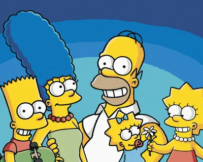 Obrázok produktu pre Zuty - Maľovanie podľa čísel - PLAKGÁT SIMPSONOVCI, 40x50 cm, bez rámu a bez vypnutia plátna
