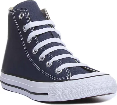 Produktbild von Converse Chuck Taylor All Star Hi Frauen Schnürung lässig Le wand Turnschuhe Mar e Weiß – undefined / Navy White