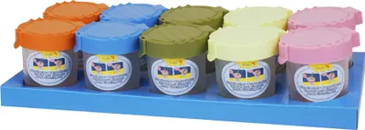 Produktbild von Läufer Pinselbecher Becher transluzent Deckel zufällige Farbe (1 Stück)
