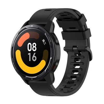 Produktbild von Avizar, Silikon-Armband für Xiaomi Watch S1 Active / Watch Color 2, Schwarz