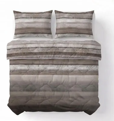 Imagen del producto de Sábanas edredón Sleeptime, diseño Lazy, color taupe, 200 x 220 cm