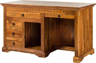 Produktbild von MASSIVMOEBEL24.DE Schreibtisch Akazie 140x64x80 honig lackiert OXFORD #0511