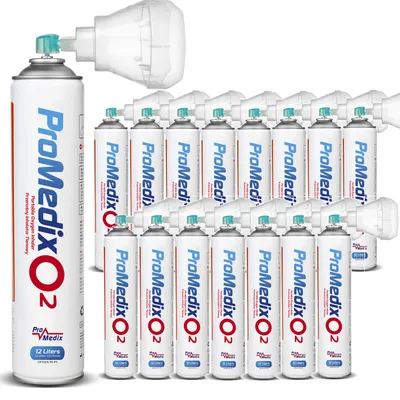 Obrázok produktu pre 16x Prenosný 99,4% kyslíkový inhalátor Promedix 12L PR-994