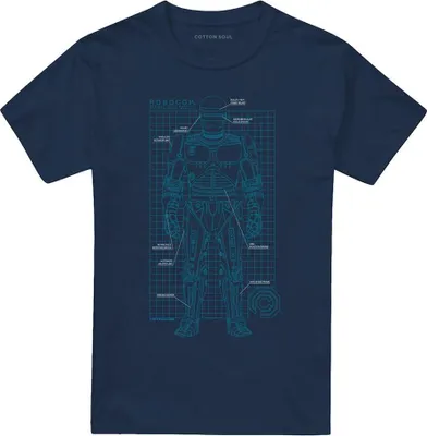 Imagen del producto de Camiseta Robocop, uni, para hombre/mujer, modelo TV26170 (talla M), color azul marino