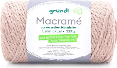 Produktbild von Gründl Baumwollkordel "Macramé", 3 mm, 95 m Farbe 02