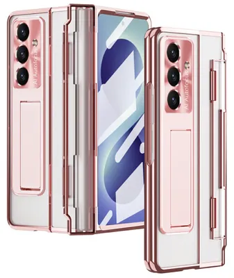 Produktbild von Handyhülle Klapphülle + H9 Display Glas Samsung Galaxy Z Fold8 Ultra 5G Pink