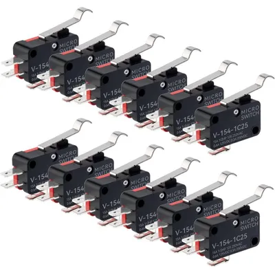 12 Mikro-Endschalter SPDT V-154-1C25 für Arduino