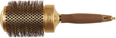 Olivia Garden Expert Blowout Shine Round Brush Wavy Bristles Gold &amp; Brown 65 mm kartáč na vlasy