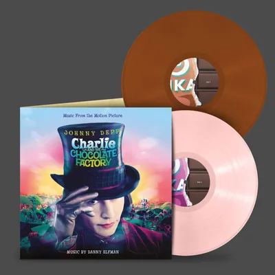 Obrázok produktu pre Various: Charlie And The Chocolate Factory (O.S.T.) (Limited Edition) (Marshmallow Pink & Chocolate Brown Vinyl) - - (LP / C)
