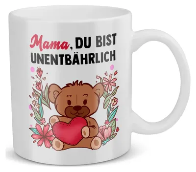 Produktbild von 22Feels Mama Geschenk Muttertag Mutter Tasse Geburtstag Kaffeetasse Frauen Weihnachten Haferl Geschenkidee