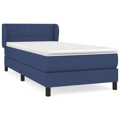Produktbild von vidaXL Boxspringbett mit Matratze Blau 80x200 cm Stoff