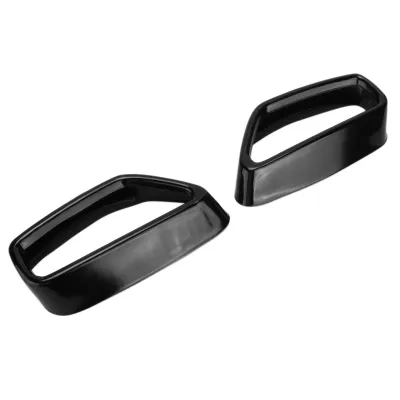 Image de 2 embouts d'échappement, noir brillant, pièces de rechange pour BMW Série 5 G30 G38 (2018-2021)
