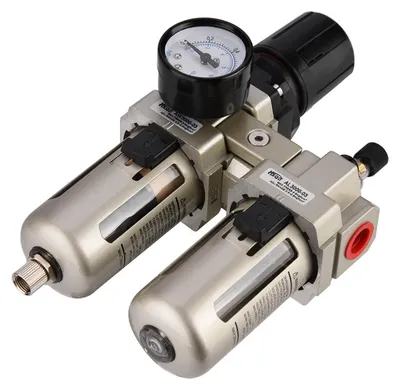 Produktbild von 1 Stück AC3010-03 Druckregler für Druckluft aus Aluminiumlegierung mit Feuchtigkeitsabscheider und Wasserfilter, Anschlussgröße 3/8"
