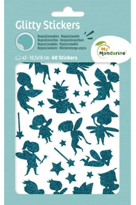 Obrázek produktu pro Glitty, 2 samolepky, 10,5 × 16 cm, víly