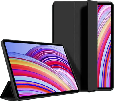 Zdjęcie produktu dla Pokrowiec na tablet Xiaomi Redmi Pad Pro 12,1", silikon TPU, Smart Cover - czarny, czarny