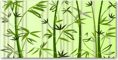 Produktbild von Tulup® Leinwandbild - 140x70 cm - Wandkunst - Drucke auf Leinwand - Leinwanddruck  - Blumen & Pflanzen - Grün - Bambus