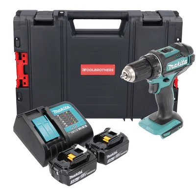 Produktbild von Makita DDF 482 SFJ-R Akku Bohrschrauber 18V 62Nm + 2x Akku 3,0 Ah + Ladegerät + RHINO