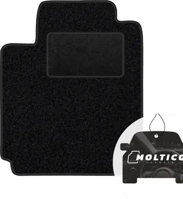 Produktbild von moto-MOLTICO Fahrer Fußmatte Auto Velours Fahrerseite Autoteppiche Schwarz Fahrermatte 1-teilig passend für Toyota Celica 1999-2006